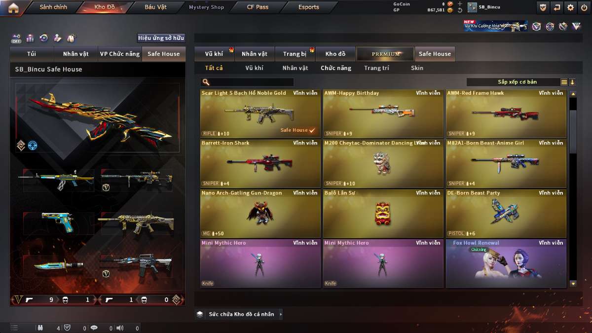 shop acc cf uy tin gia re